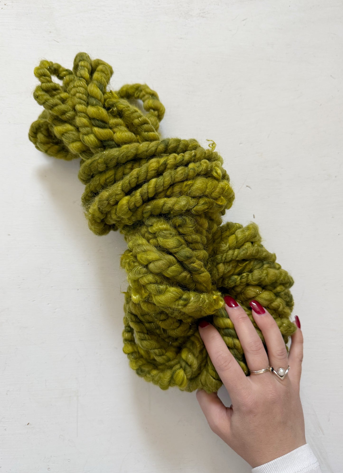 English Moss Jumbo 2-Ply Handspun
