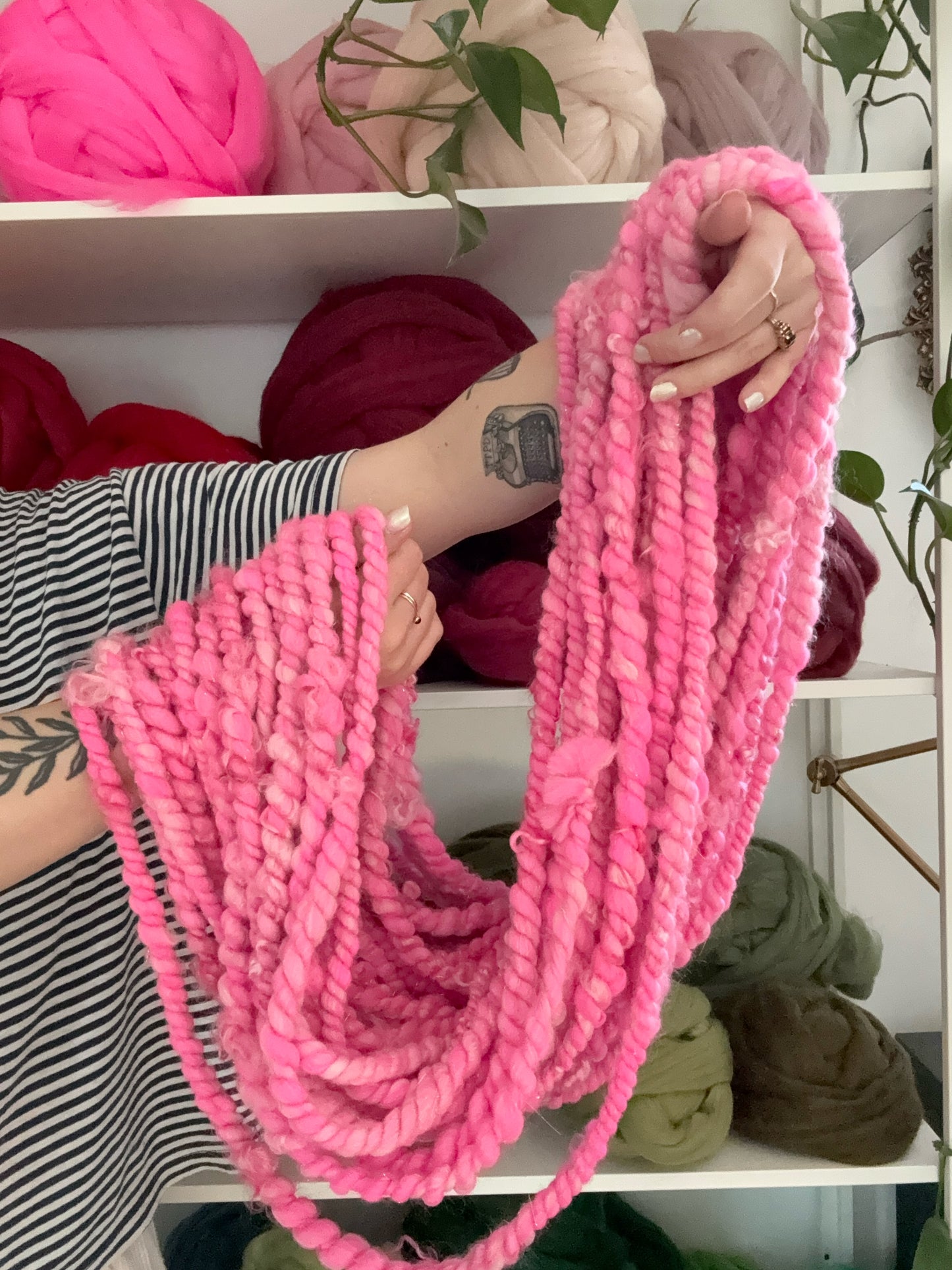 Bubblegum Orchid Jumbo 2-Ply Handspun