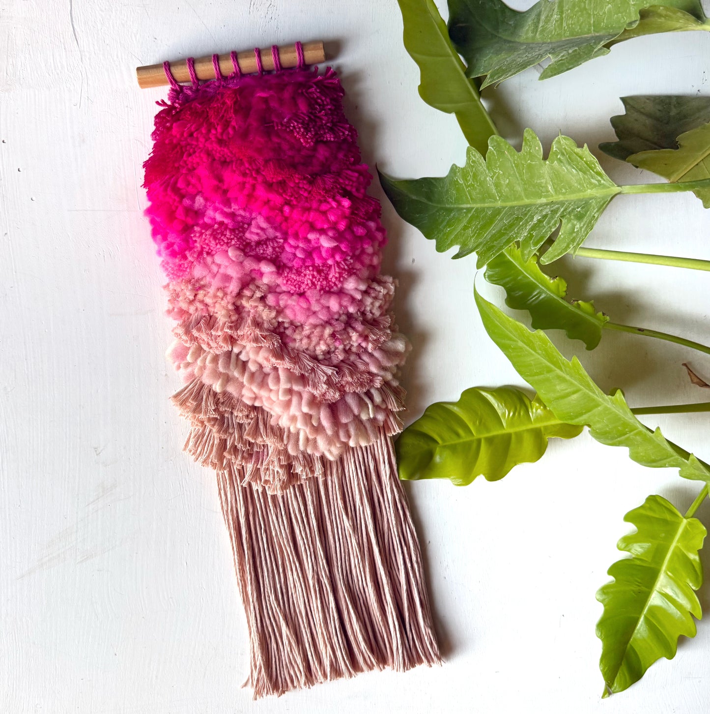 Electric Bubblegum Shag Weaving