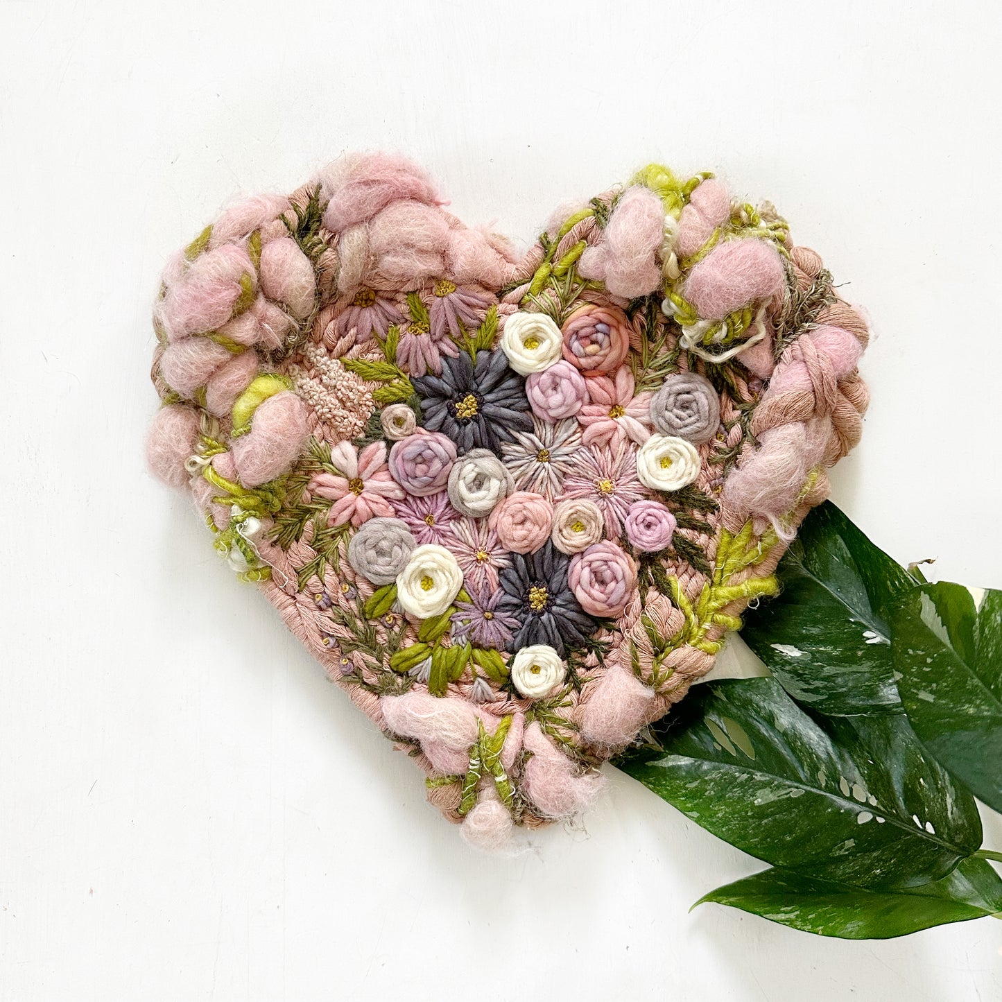 Reclamation/Woven Embroidered Heart