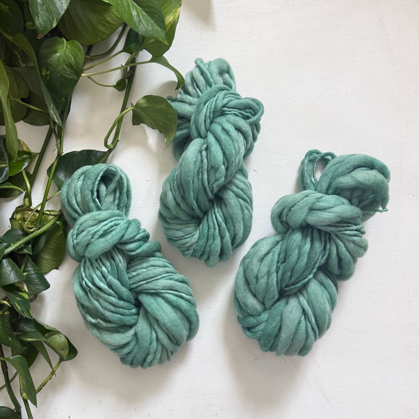Thick and Thin Hand Dyed Art Yarn