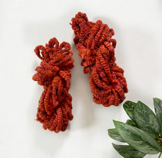 Copper Flame Jumbo Bobble Scrap Handspun