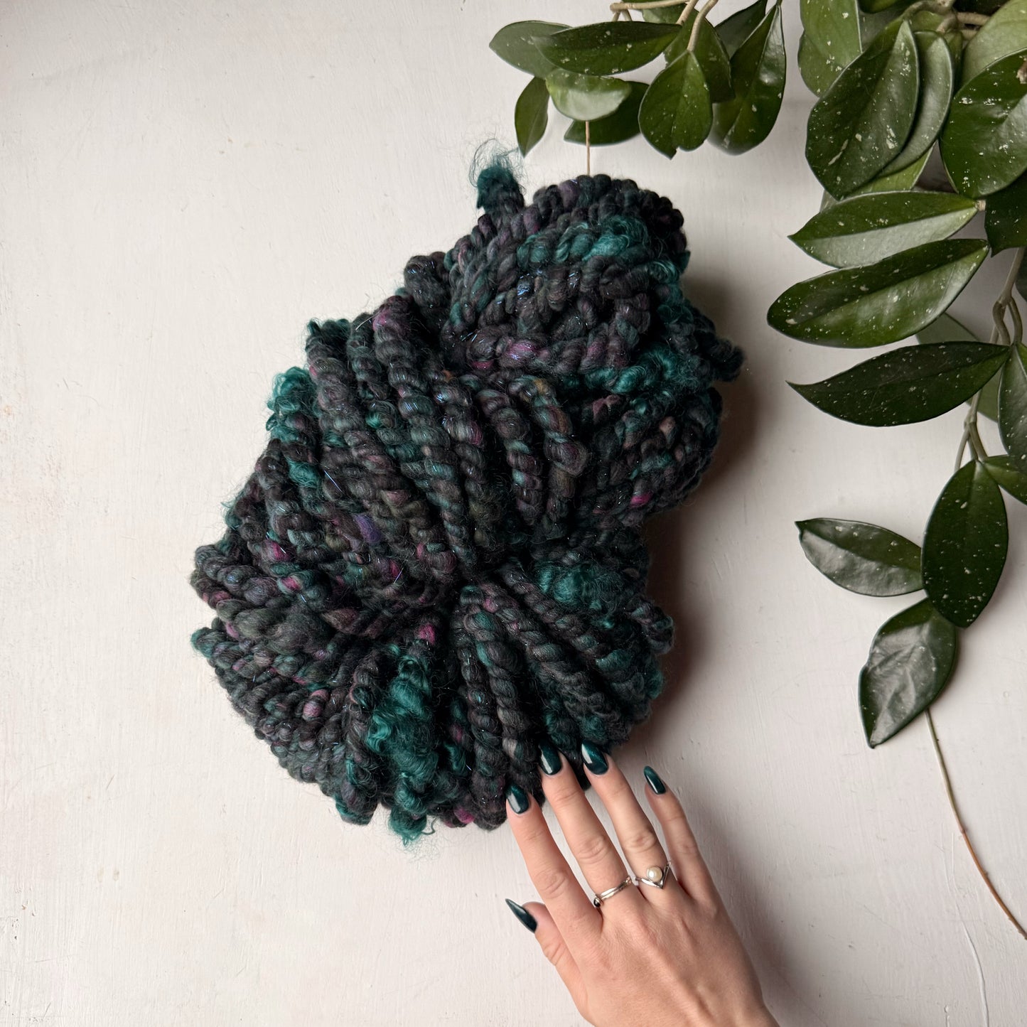Midnight Garden Jumbo 2-Ply Handspun