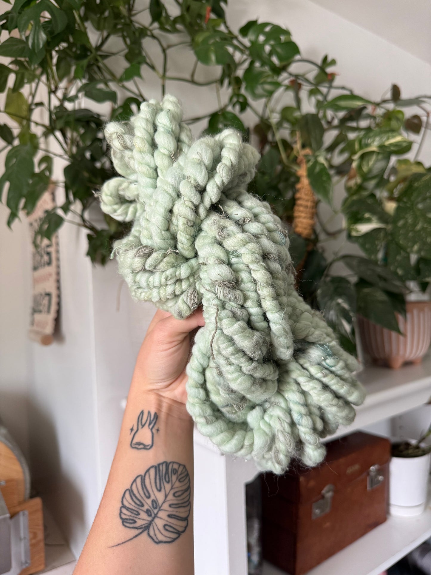 Sea Moss Jumbo 2-Ply Scrap Handspun
